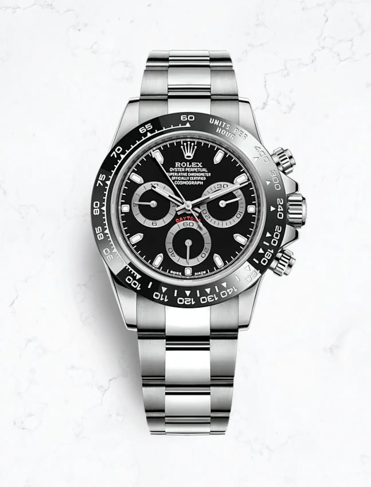 Rolex black Daytona black dial